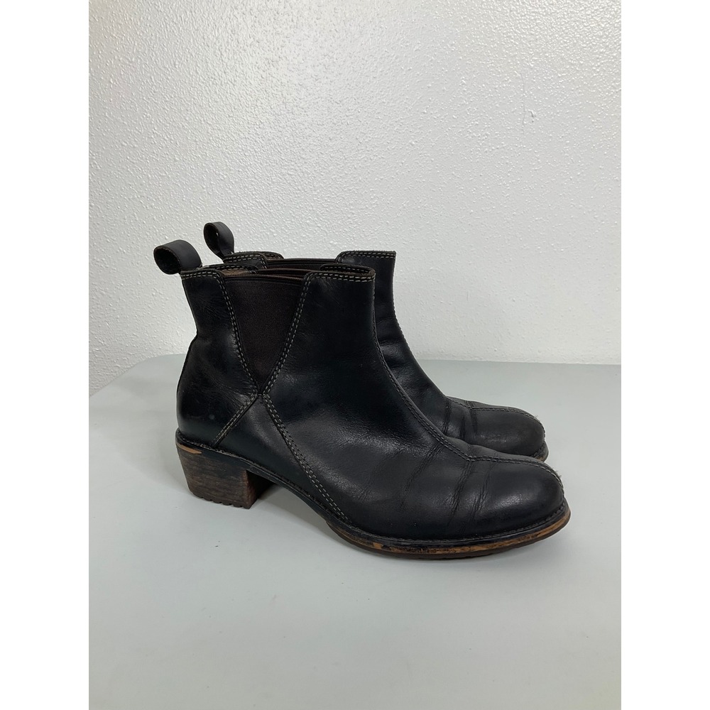 Red Wing Heritage 4529 Black Leather Chelsea Ankle Boots Womens 8.5 M Block Heel